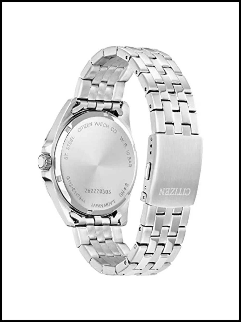 Citizen Quartz Men's Watch Stainless Steel Bracelet 100M Water Resistant 42mm